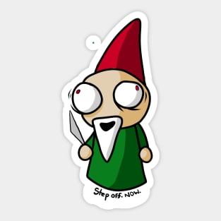 angy gnome Sticker